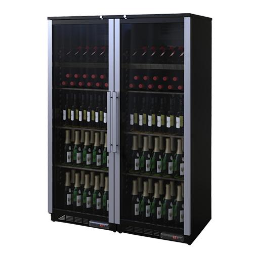 Armoire à vins positive avec 2 portes vitrées - 800 litres - WR600_0