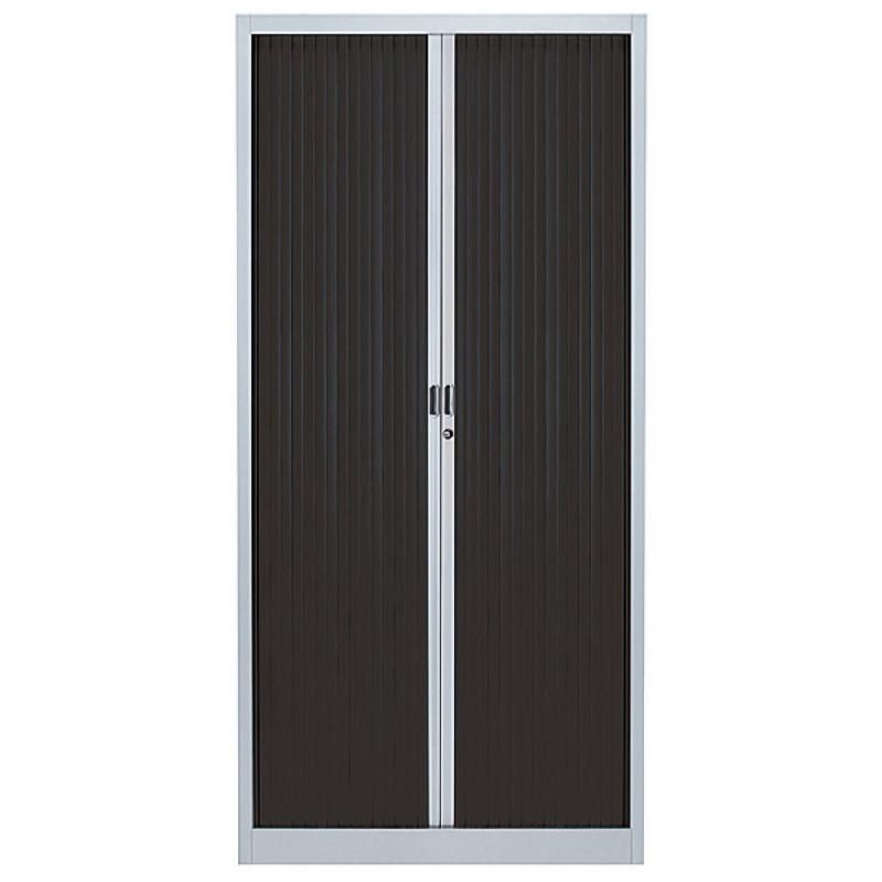 ARMOIRE MÉTAL CLASSTOUT COLOR - A RIDEAUX - L. 90 X H. 180 CM - CORPS ALUMINIUM  - RIDEAUX ANTHRACITE