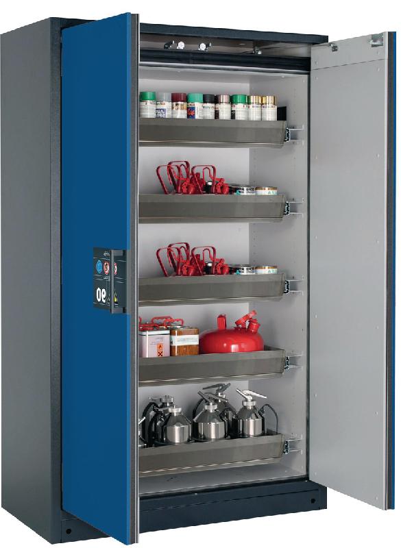 ARMOIRE SÉCURITÉ Q-CLASSIC-90 Q90.195.120 GRIS/BLEU - MANUTAN COLLECTIVITÉS