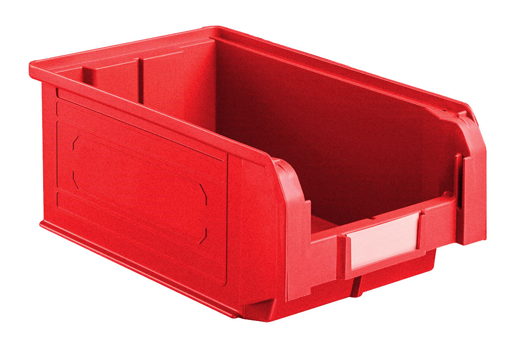 BAC PLASTIQUE À BEC 9.4 LITRES ROUGE