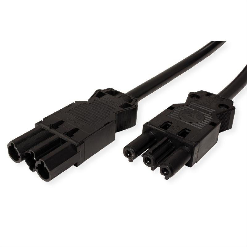 BACHMANN Câble prolongateur GST18-3 Mâle / coupleur, 2 m, noir, 1 m_0