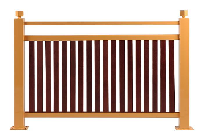 Barrière urbaine Saint-Maurice - Acier galvanisé et bois exotique lasuré - Disponible en 1m ou 1.5m_0