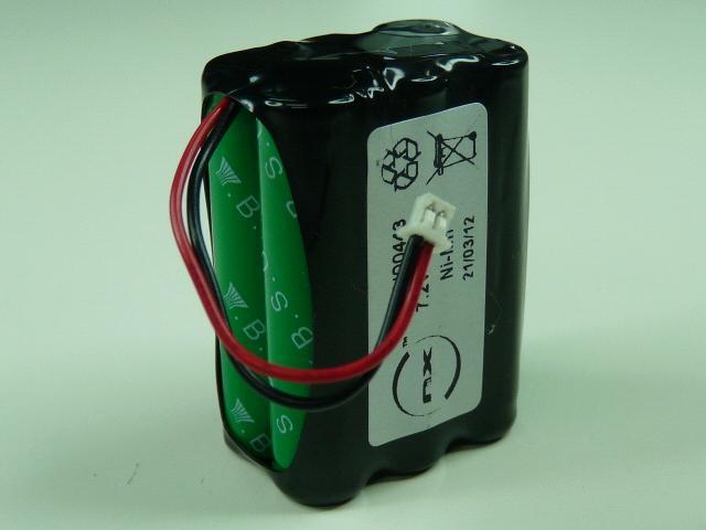 Batterie industrielle NiMH 6x AAA - 6S1P ST2 7.2V 700mAh - Connecteur Molex - Marque NX_0