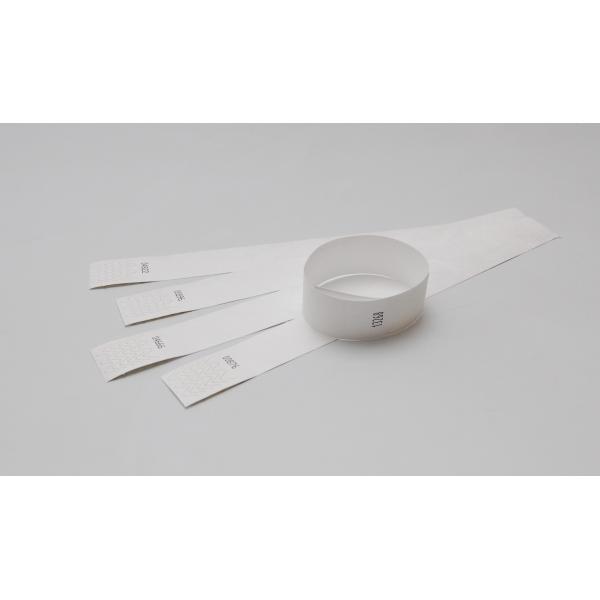 Bracelets Tyvek vierges - Blanc - Lot de 1000 - Indéchirables et résistants à l'eau_0