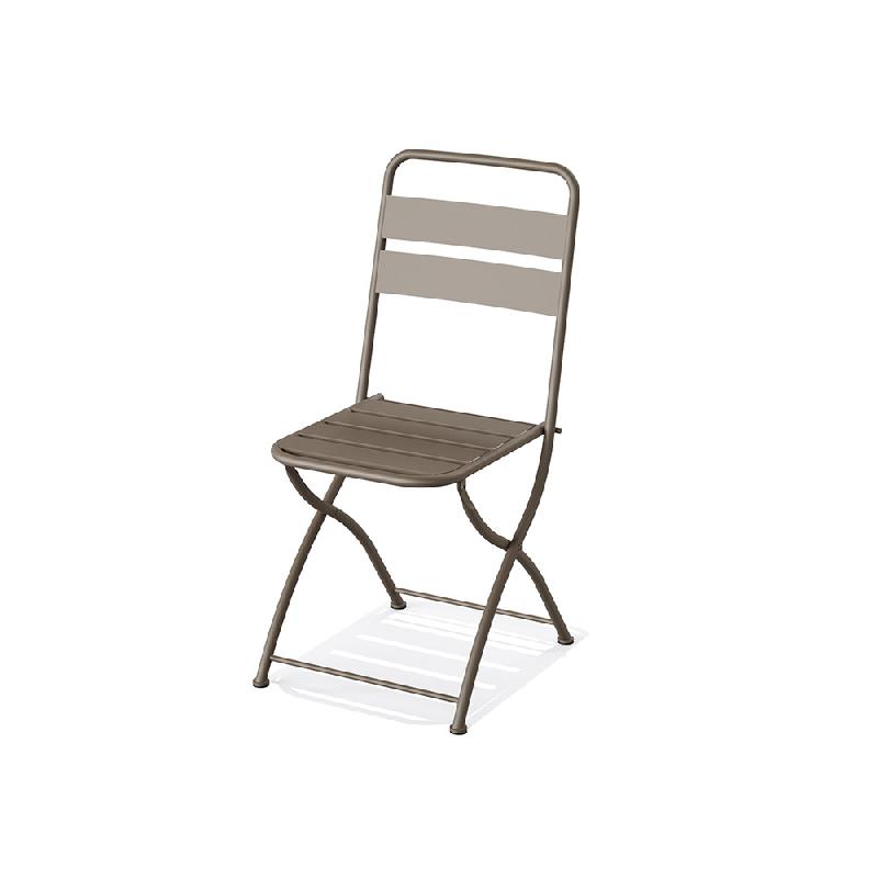 Breeze - Chaise de bistrot en métal cappuccino_0