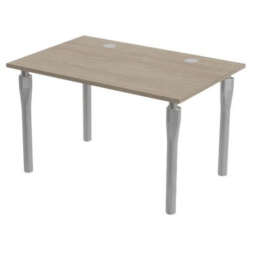 BUREAU NOGA 120 X 80 CM CHÊNE GRIS ALU