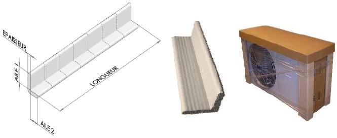 Calage d'angle Corrupad - Carton ondulé simple face - Dimensions personnalisables_0