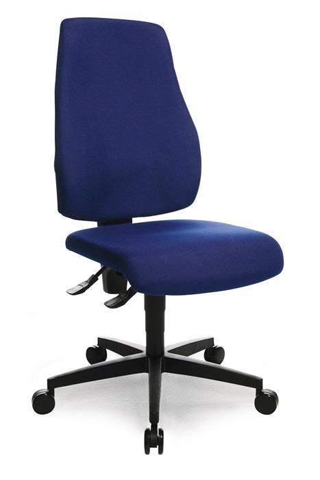 Chaise de bureau pivotante TOPSTAR - contact permanent bleu royal - 420-550 mm - sans accoudoirs - capacité 110 kg_0