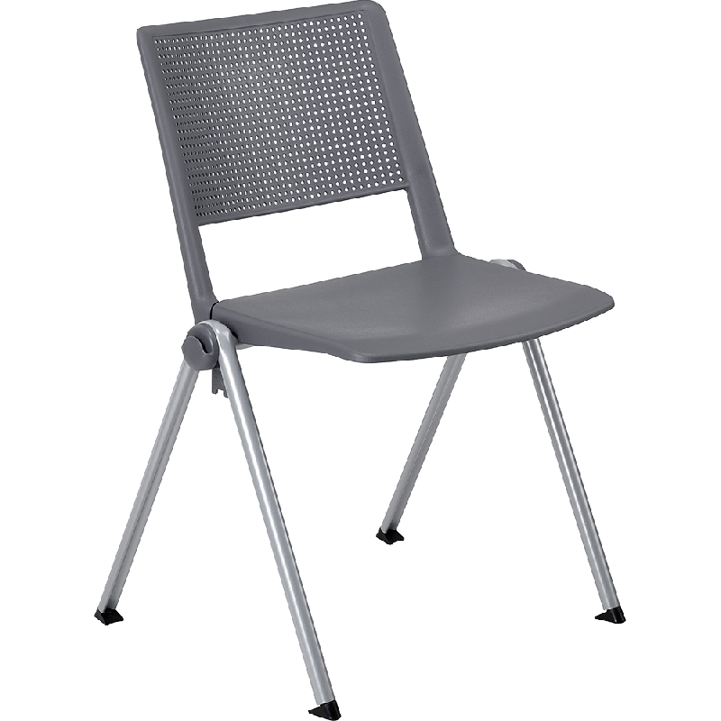 Chaise multi-usages empilable LINE - assise et dossier en polypropylène - 4 coloris - SEATING_0