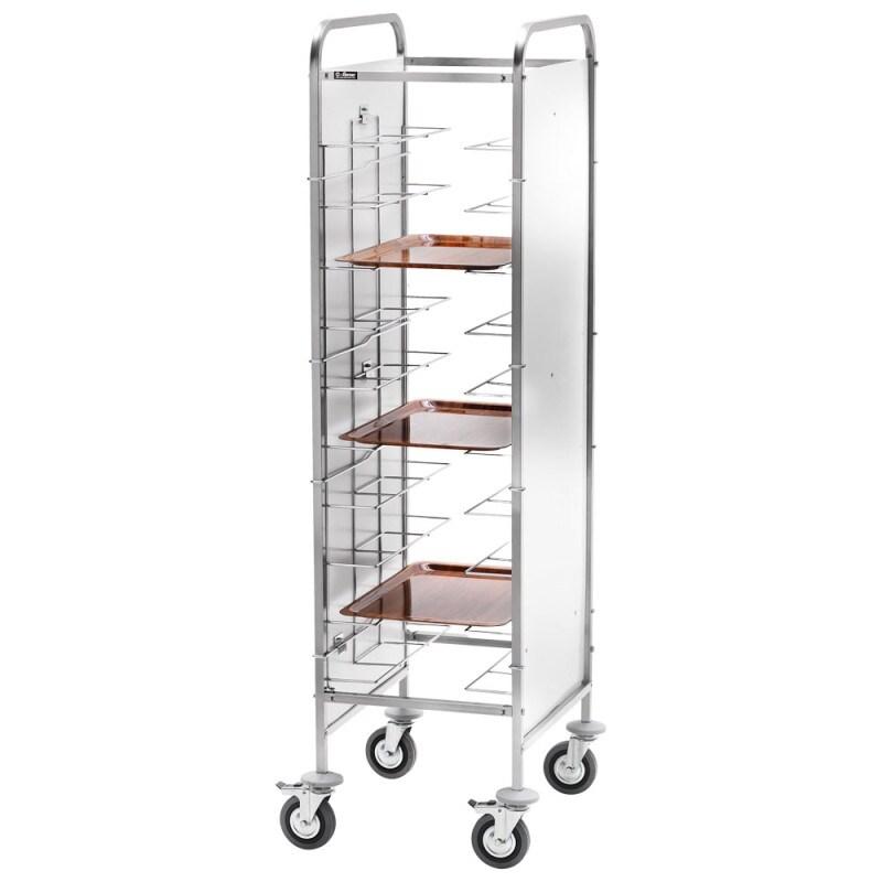 Chariot pour plaques GN avec panneaux latéraux, 10x 530x600 mm, h 125 mm - VIRTUS - 0615402803182_0