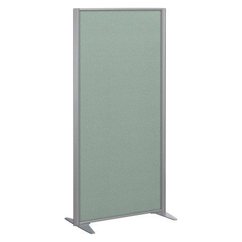 CLOISON B-ZEN ACOUSTIQUE PLEINE TISSU TONAL VERT - H 160 X L 81 CM CADRE GRIS ARGENT -SANS PIED