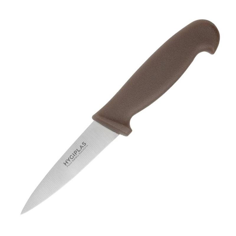 Couteau d office marron 90mm | Hygiplas - C840_0