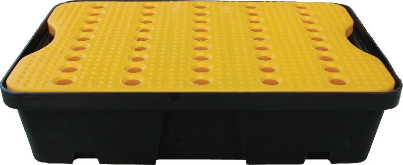 Cuvette de rétention PE - 20 l - Long. 640 mm - sans pied - pour bidons et flacons_0