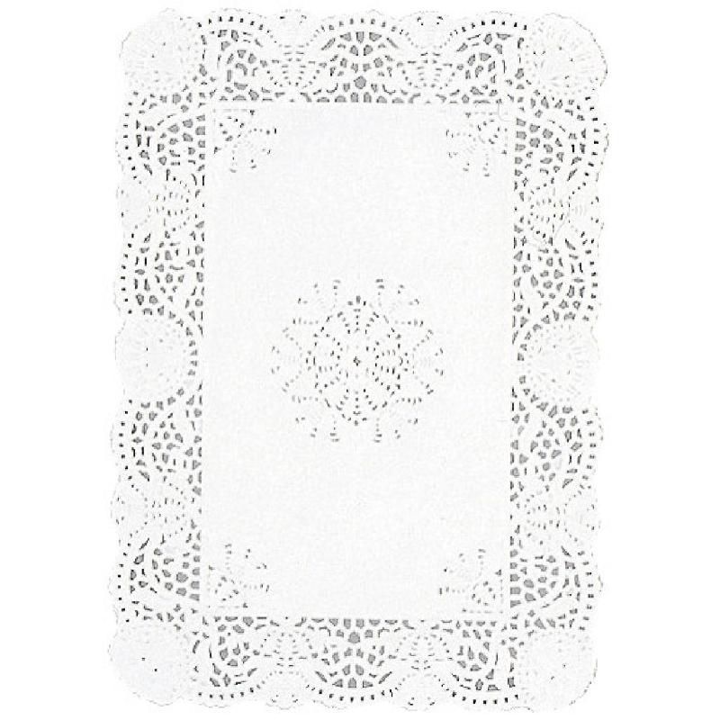 DENTELLE RECTANGLE EN PAPIER BLANC 35X45 CM X 250 FIRPLAST