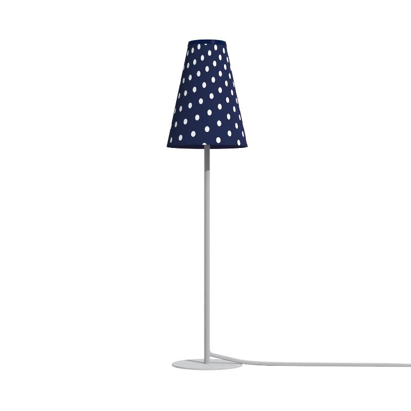 EULUNA LAMPE À POSER TRIFLE, BLEUE/BLANCHE À POIS
