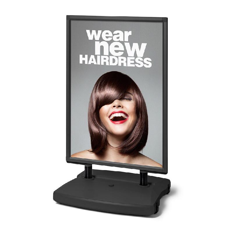 Exposiciónate Windtalker® City avec Base Plastique A0 Noir WTRA0BLK - noir aluminium 8596052033155_0