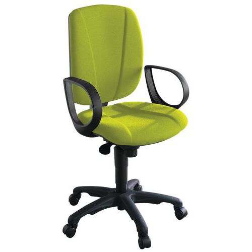 FAUTEUIL DE BUREAU ASTRAL CONTACT PERMANENT 188 PISTACHE - MANUTAN EXPERT