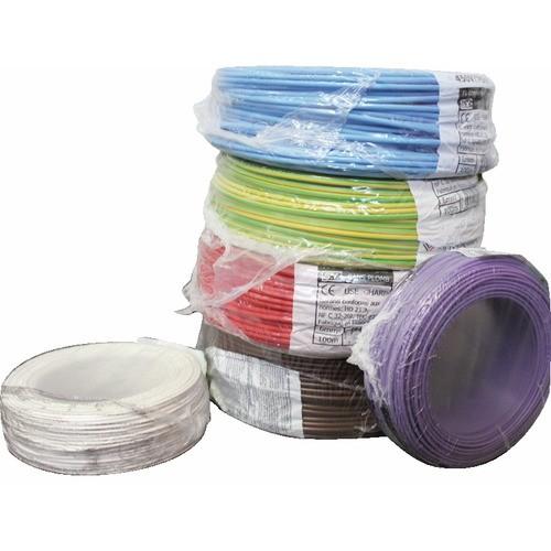 FIL SOUPLE HO7V-K - LIAISONS SOUMISES AUX VIBRATIONS ET DÉFORMATIONS - 100 M - 1,5 MM² - BLANC BRICOZOR