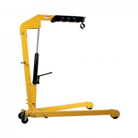 Grue d'atelier repliable - Capacité jusqu'à 1000 kg - Bras télescopique réglable en 3 positions_0