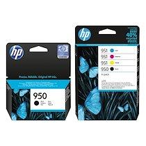 HP 950 + 951 PACK 2 CARTOUCHES NOIRES + 3 CARTOUCHES COULEUR POUR IMPRIMANTE JET D'ENCRE