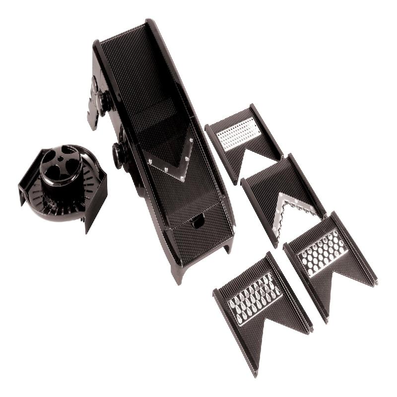 ITALCONCEPT L2G Mandoline Plastique, Lame En V, Couleur Noire 75 x 130 x 335 mm - 3616350042910_0