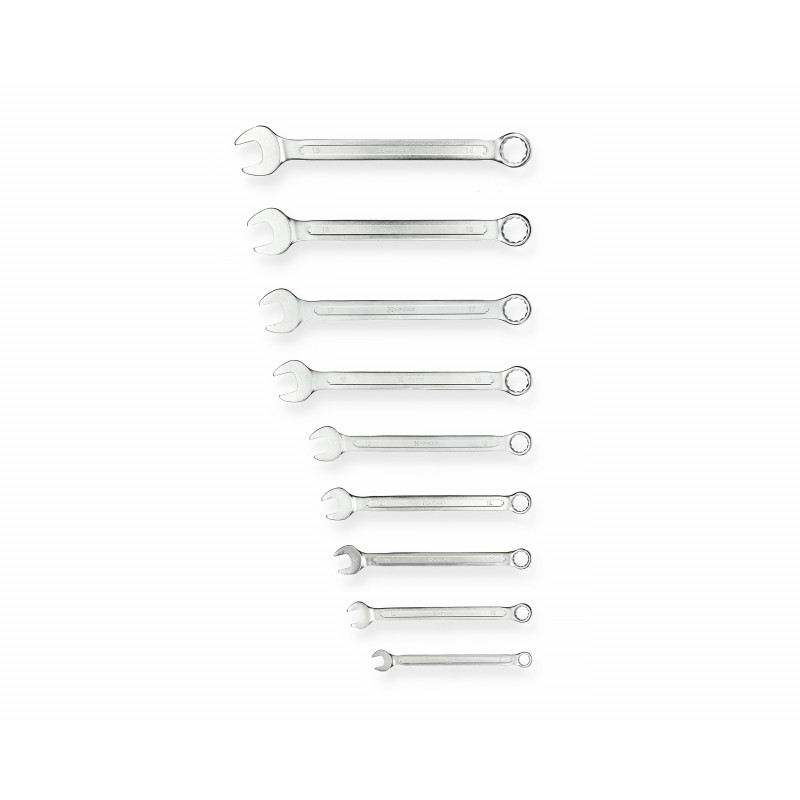 JEU DE 9 CLÉS MIXTES DE 8 À 19 MM - HANGER - 210090