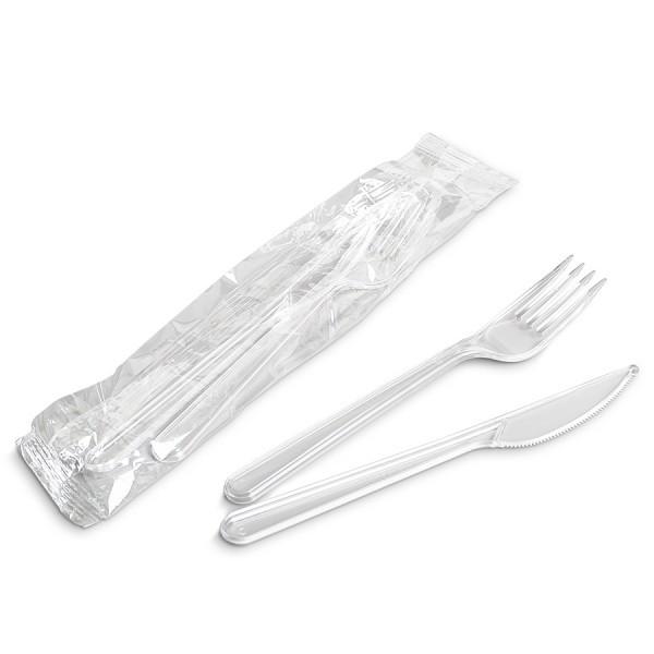KIT COUVERTS CRISTAL (FOURCHETTE ET COUTEAU)