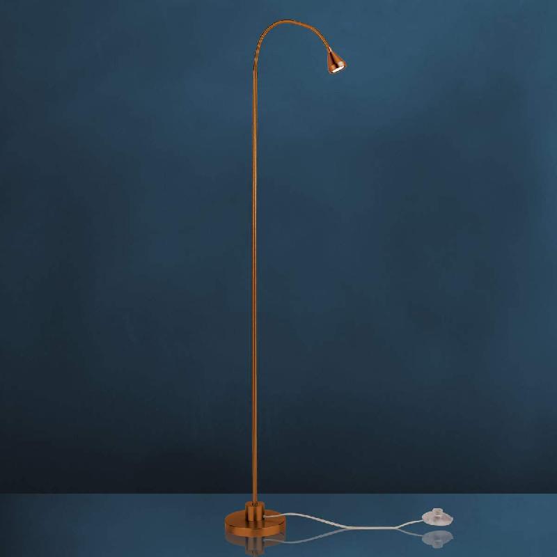 BUSCH LAMPE SUR PIED LED MINI, BRAS FLEXIBLE, ANTIQUE, 5.000K