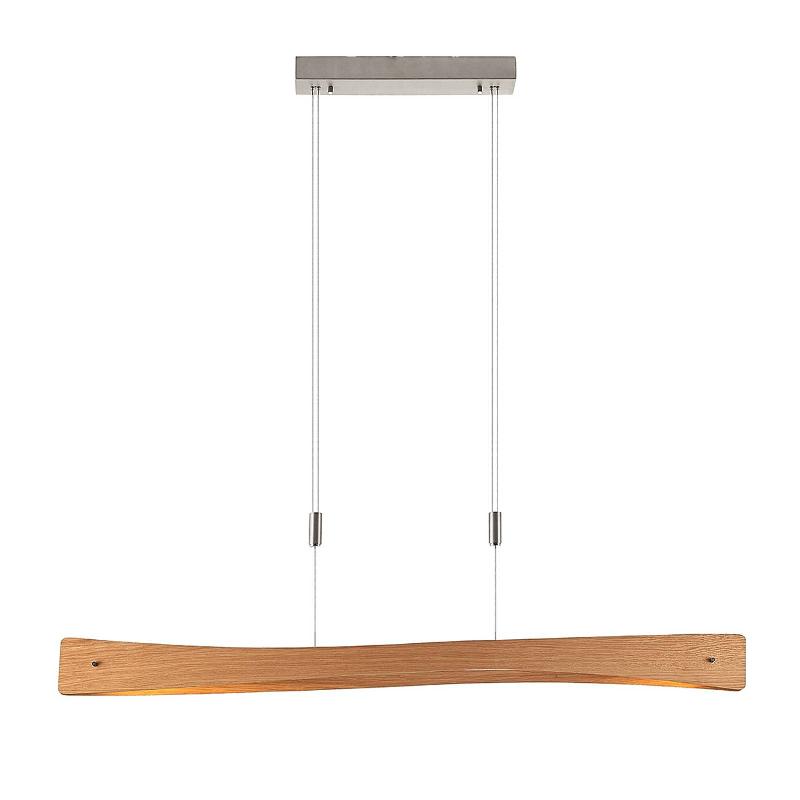 LINDBY SUSPENSION LED BEAZINA, CHÊNE, MÉTAL, 118CM