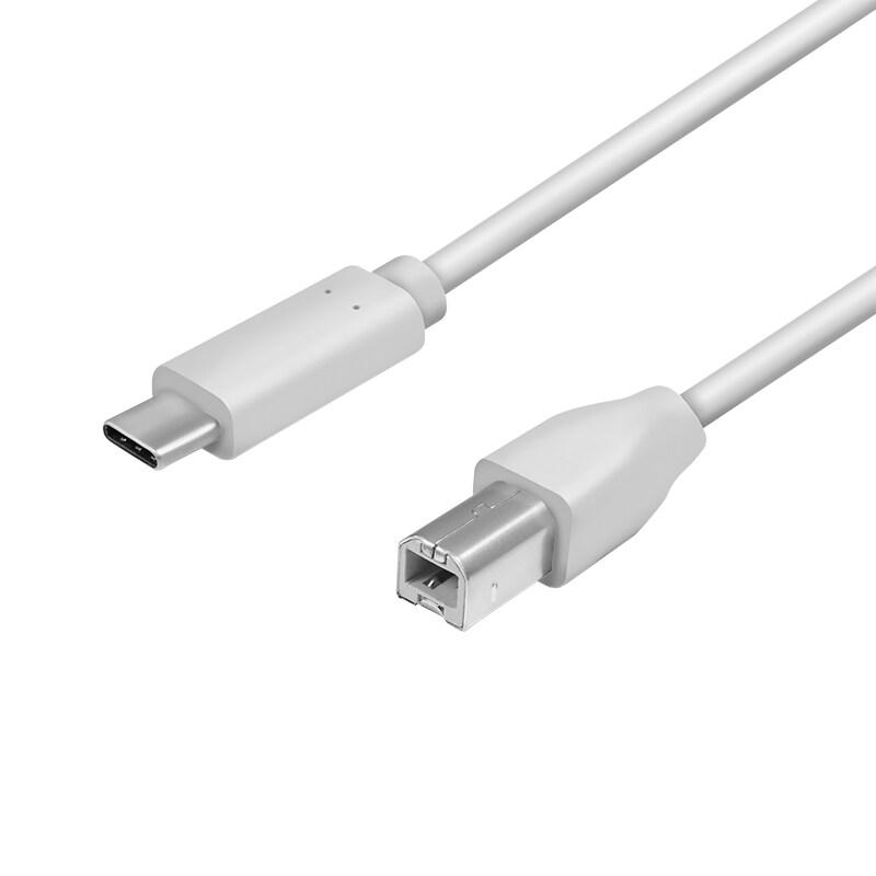 LogiLink Câble USB 2.0, USB-C - USB-B mâle, 1,0 m, gris, 1 m - gris 4052792053159_0