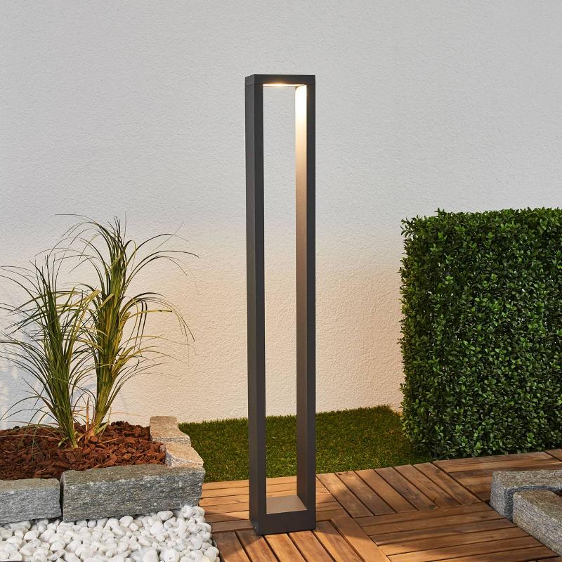 LUCANDE, BORNE LUMINEUSE LED JUPP, LOT DE 4, 90 CM, ANTHRACITE, IP54