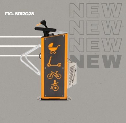 Mini-station de réparation compacte avec outils en panier et support vélo - VERTEX - SRI2G28_0