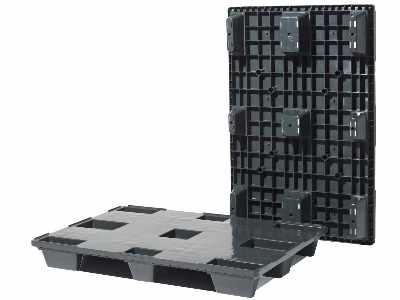 Palette  plastique gamme légère  800 X 1200 - idéale pour tous vos transports de marchandises - CUEXPORTPAL1280P_0