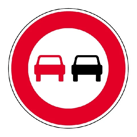 Panneau B3 - Interdiction de dépasser panneau seul_0