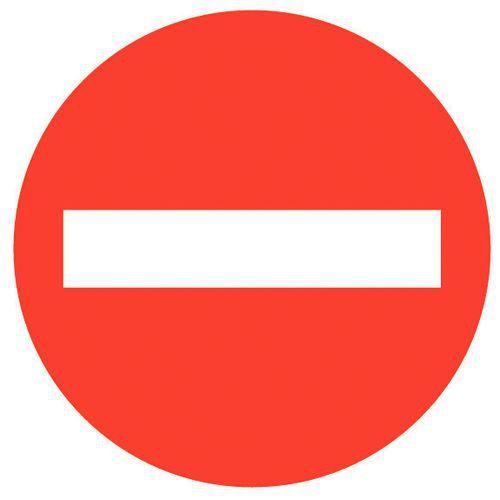 PANNEAU INTERDICTION ROND SENS INTERDIT - RIGIDE DIAMÈTRE 300 MM - NOVAP