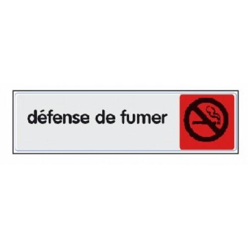 PANNEAUX DE RÉGLEMENTATION PLEXIGLAS - 170X40 MM - DÉFENSE DE FUMER NOVAP