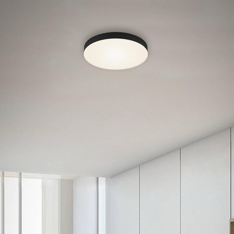 BRILONER PLAFONNIER LED FLAME, Ø 21,2 CM, NOIR