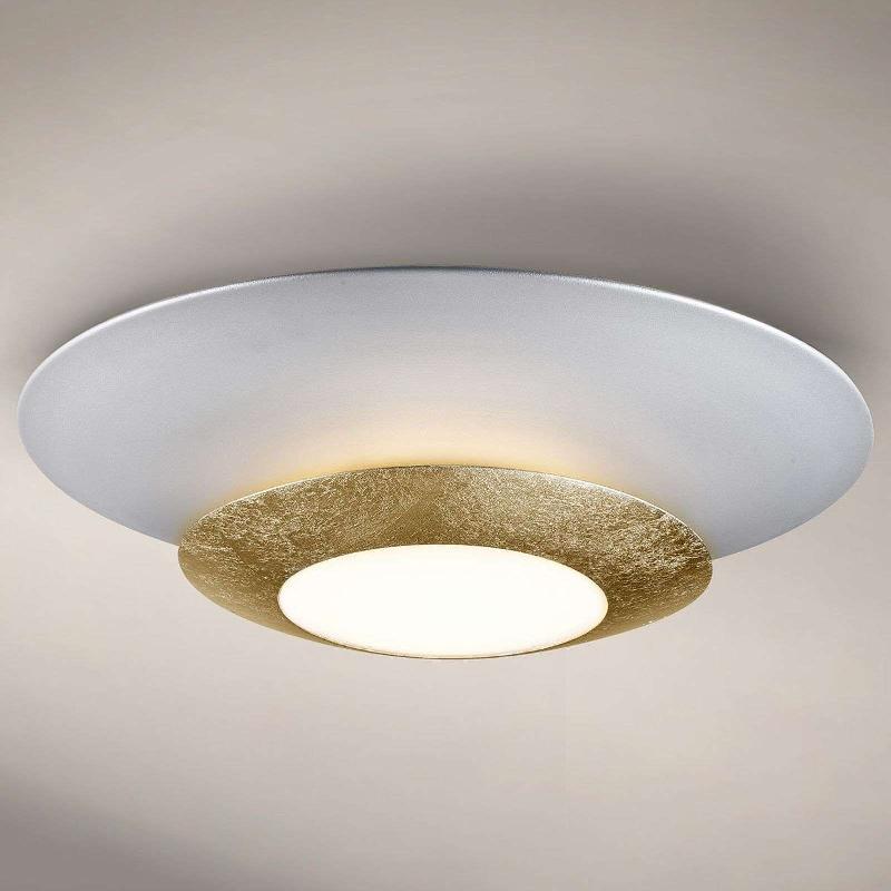 SCHULLER VALENCIA PLAFONNIER LED HOLE ROND AVEC FEUILLE D\'OR