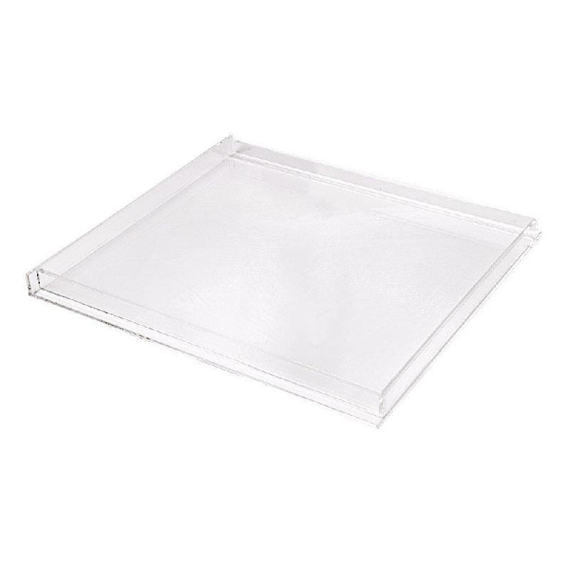Plateau en méthacrylate transparent 37,4x33,5x2,5cm pour présentoir 3 étages_0
