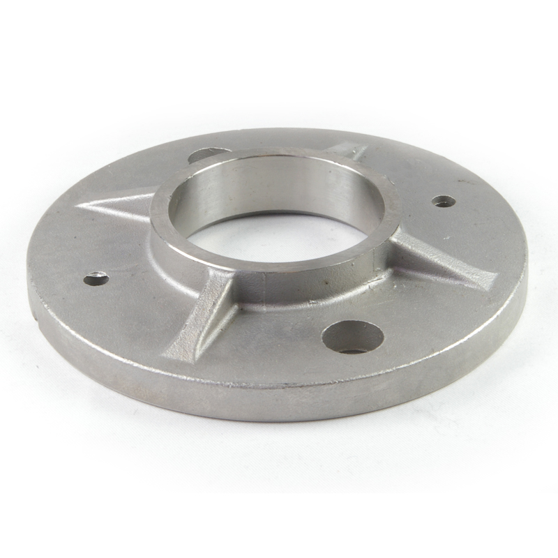 PLATINE SOL INOX 316 - 2 TROUS