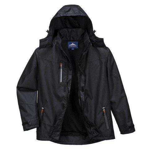 PORTWEST S555 VESTE DE PLUIE CLASSIC NOIR - TAILLE 5XL