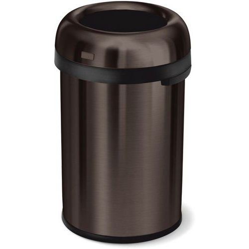 POUBELLE BULLET OPEN TOP 115L SIMPELE HUMAN BRONZE - VEPABINS