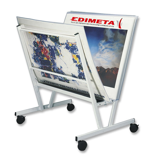 PRÉSENTOIR POUR POSTERS H 84 X L 54 X P 67 CM