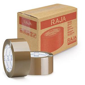 RUBAN ADHÉSIF POLYPROPYLÈNE HAVANE RAJA RÉSISTANT, 32 MICRONS 50 MM X 66 M