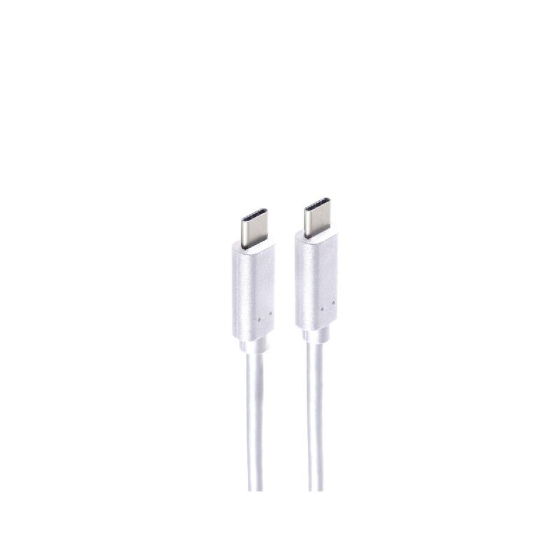 Shiverpeaks Câble BASIC-S USB 3.2, USB-C mâle, 1,50 m - blanc 4017538096142_0