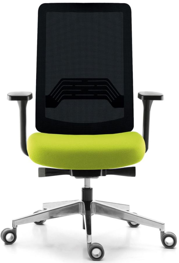 Siège ergonomique Sokoa Wi-Max 1RA - dossier haut résille, renfort lombaire réglable, mécanisme synchro plus_0