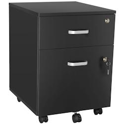 TecTake GmbH tectake Caisson à roulettes VAGUR 2 tiroirs  noir - 405458 - noir Bois massif 405458_0