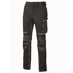 U-Power - Pantalon de travail Slim Fit noir ATOM Noir Taille S - S noir 8033546418338_0