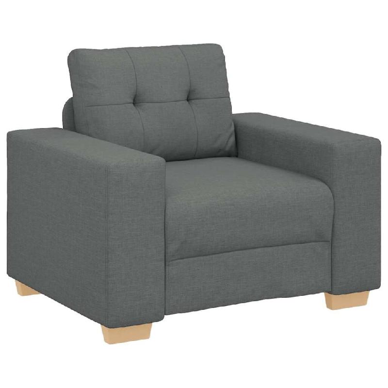 VidaXL Fauteuil Gris foncé 100x78x80 cm Tissu Modèle AbriVilla 89 - 8721158689689_0