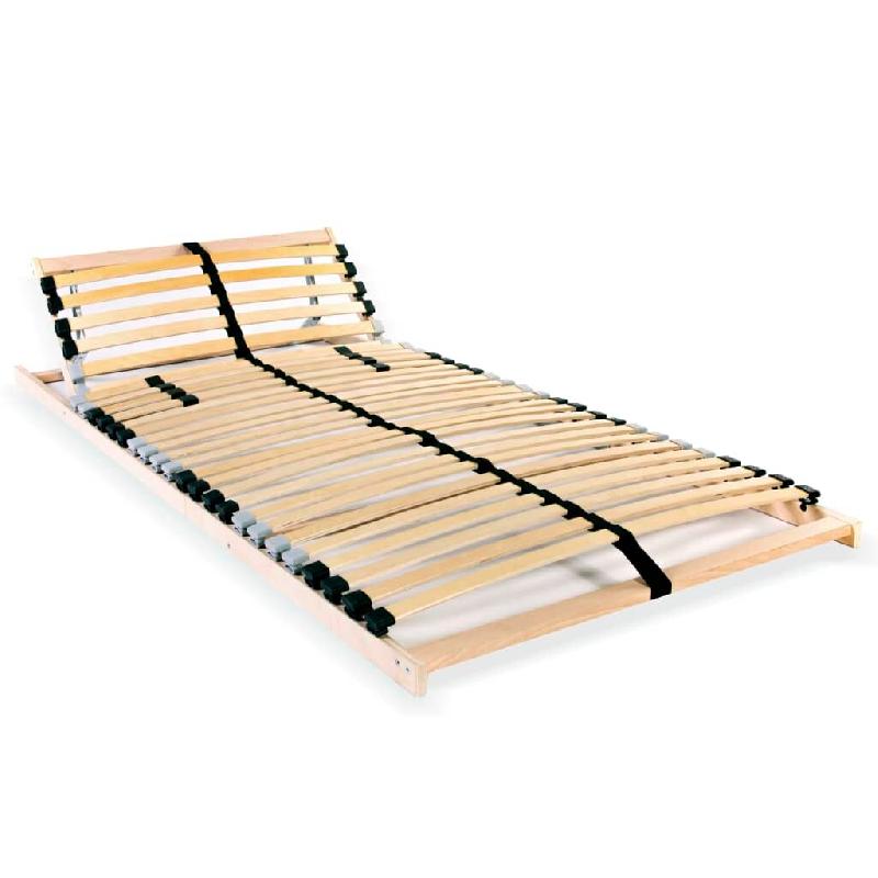 VidaXL Sommier à lattes sans matelas avec 28 lattes 7 zones 70x200 cm Modèle Hervélis - 246449_0